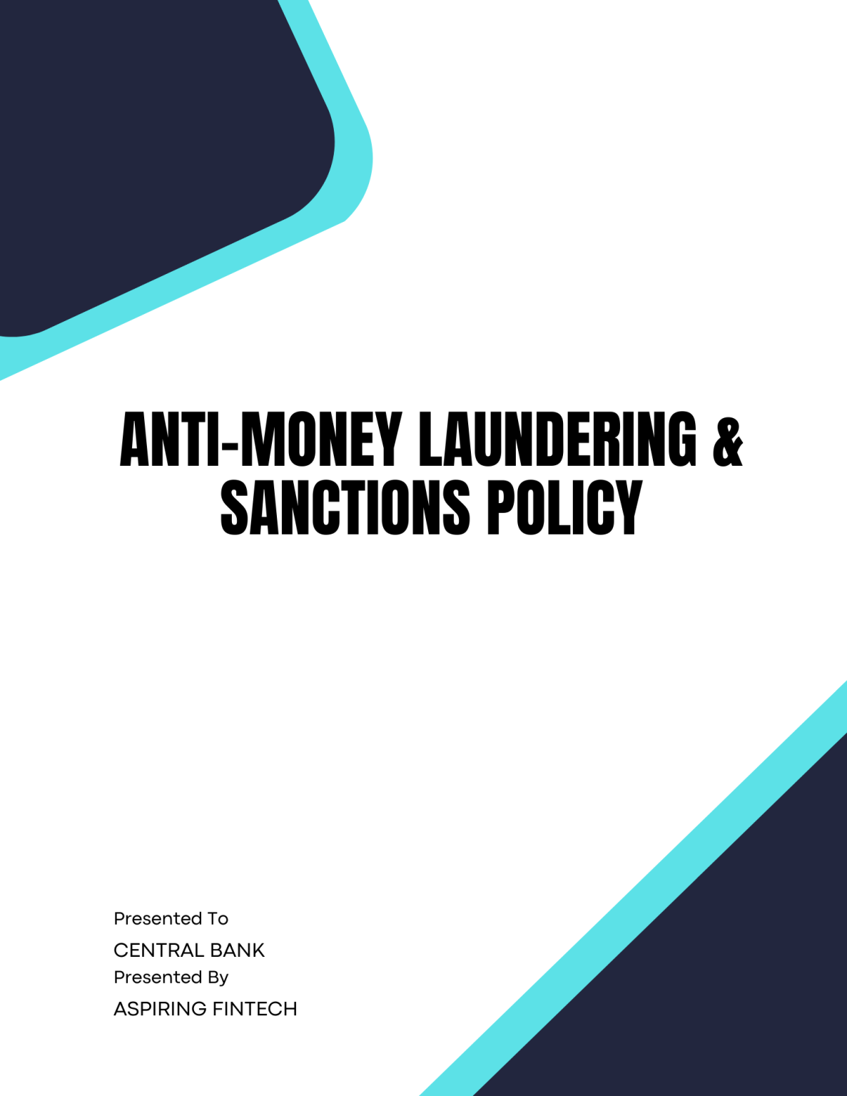 Anti-Money Laundering & Sanctions Policy