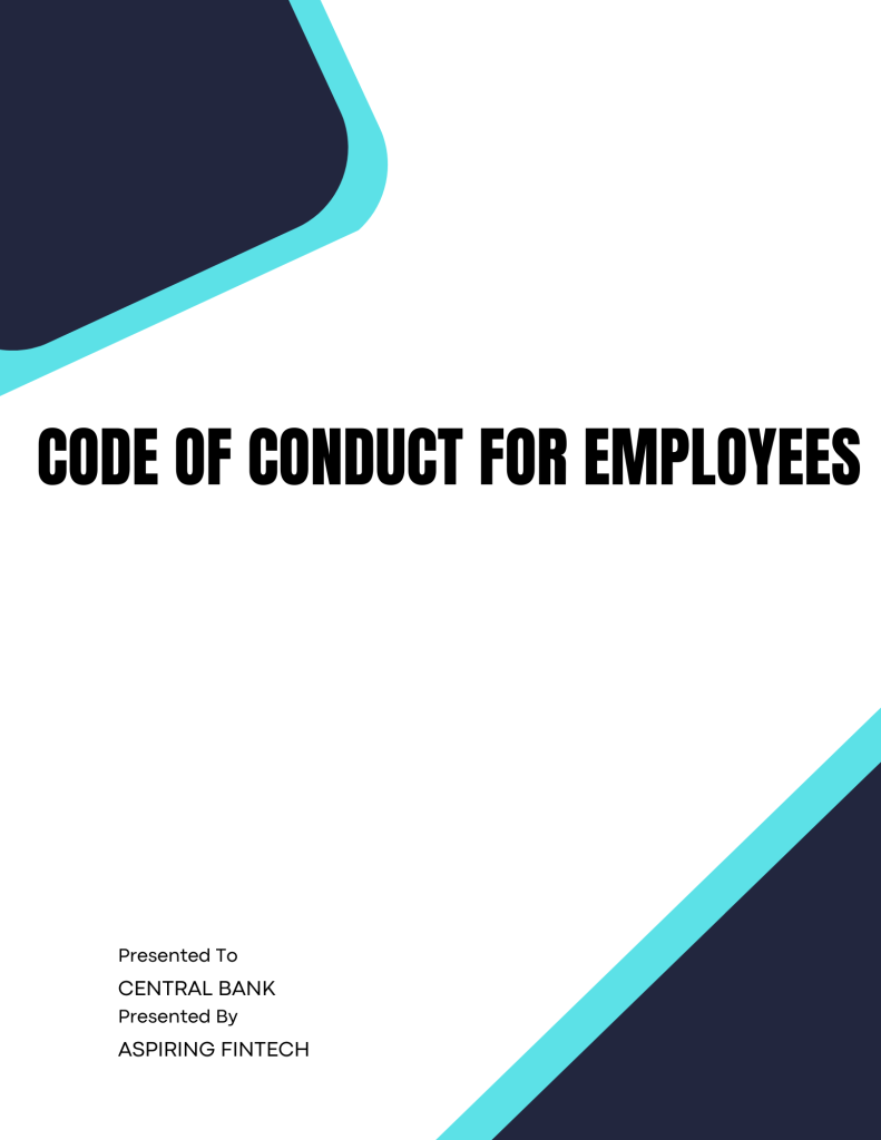 Code of Conduct for Employees Policy Template - Banking and Fintech ...