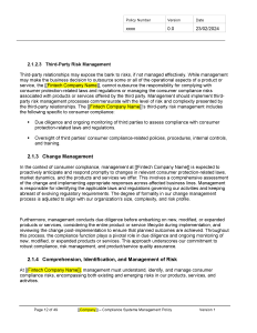 Compliance Management Policy Template - Banking and Fintech Policies ...