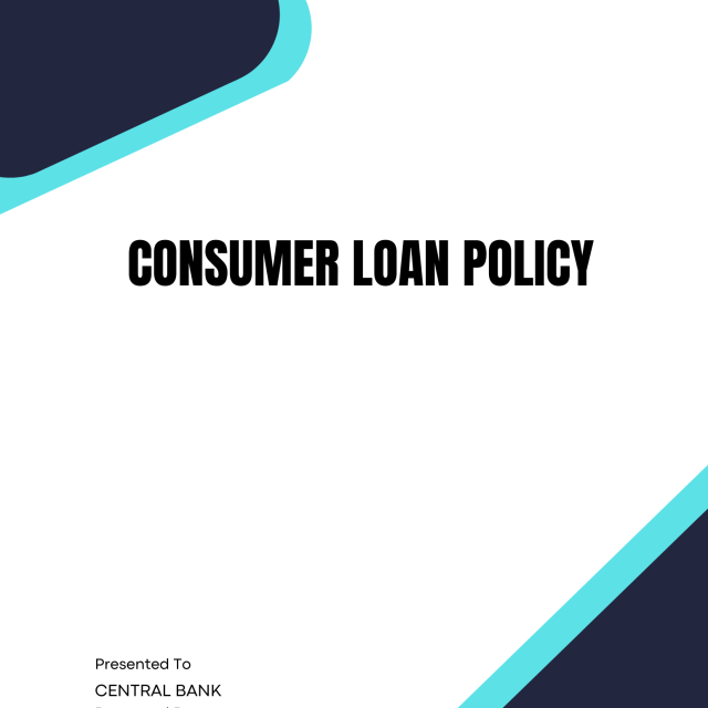 Consumer Loan Policy Tempalte