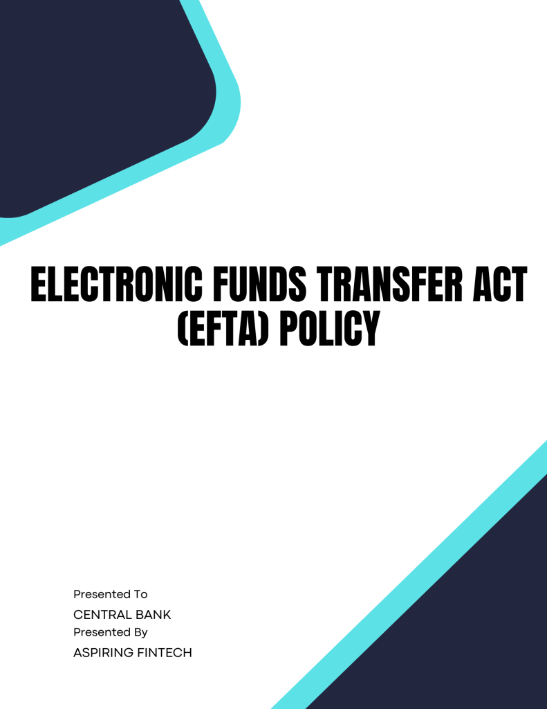 Electronic Funds Transfer Act (EFTA) Policy Template Banking and