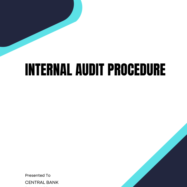 Internal audit procedure Policy Template