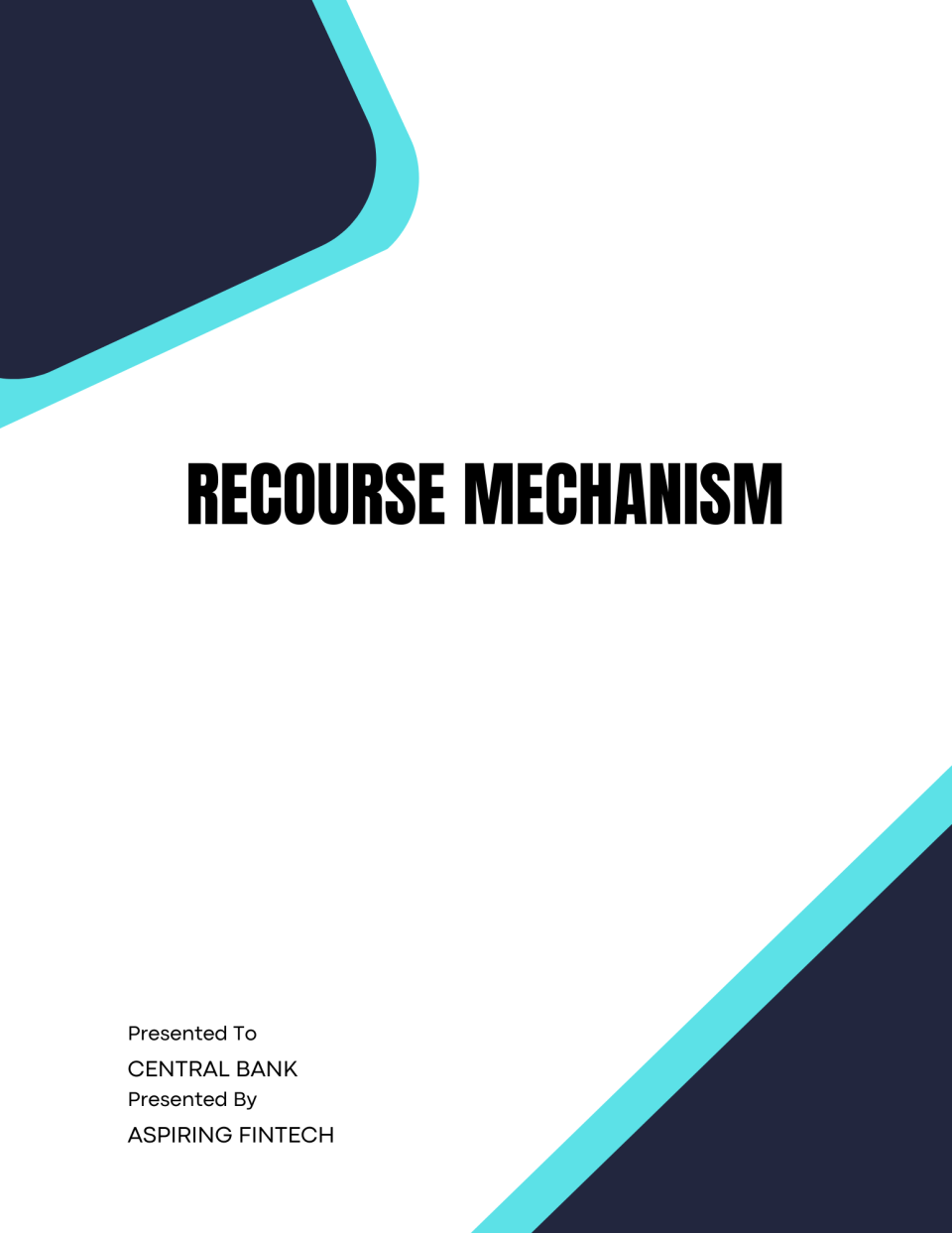 Recourse Mechanism Policy