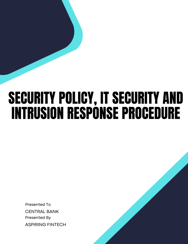 IT Security Policy Template, Intrusion Response Procedure - Banking and ...