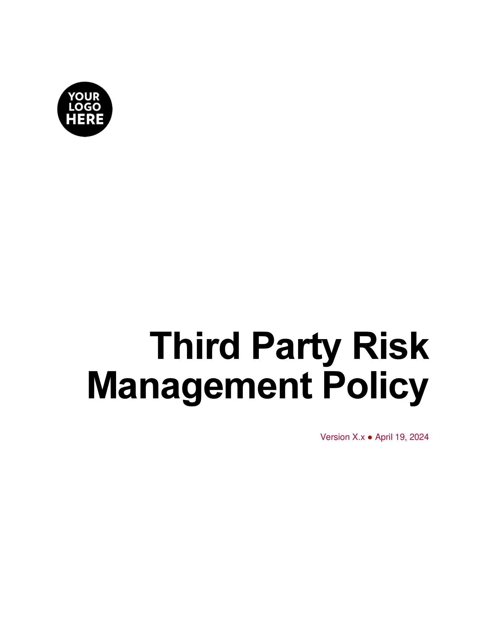 Third Party Risk Management Policy Template Banking and Fintech Third Party Risk Management Policy Template Banking and Fintech