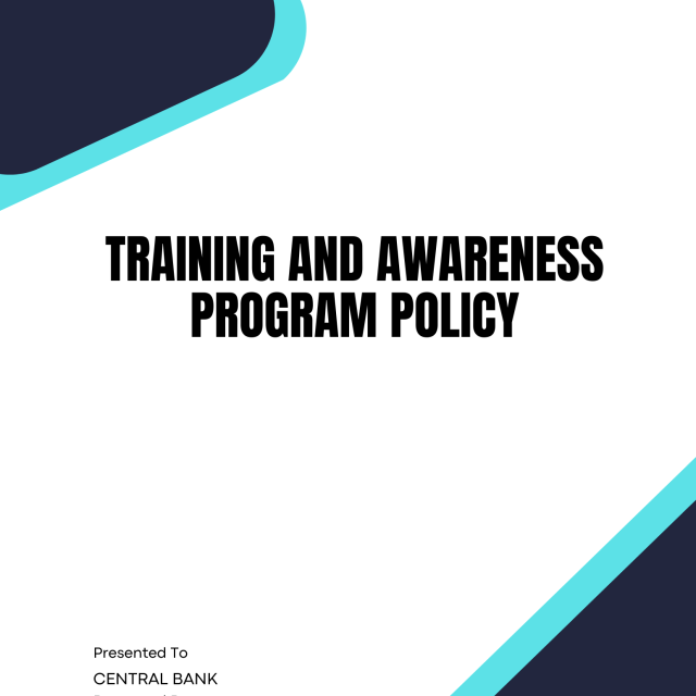 Training and Awareness Program Policy Template