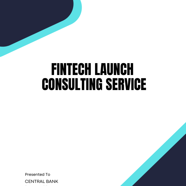 Fintech Launch Consulting Service