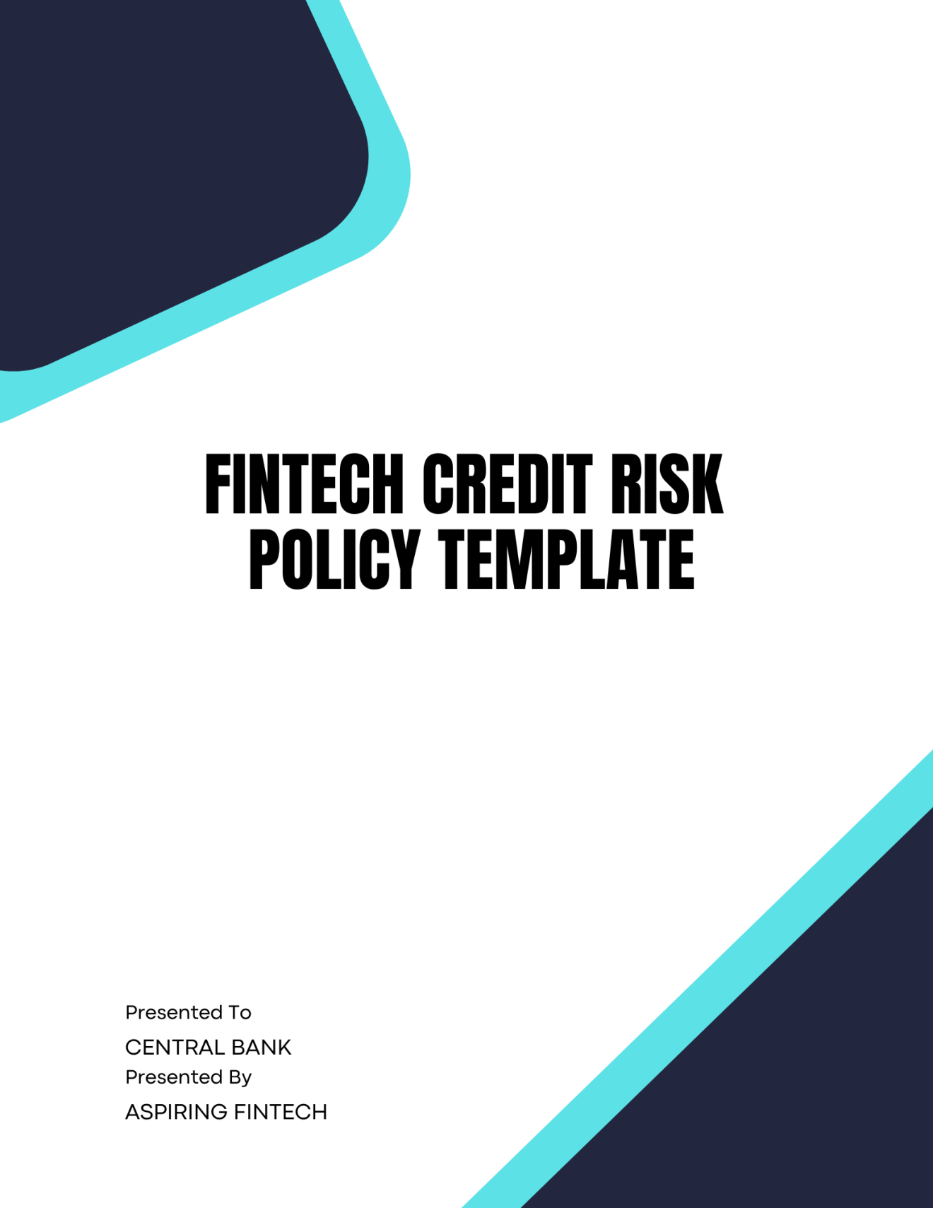 Fintech Credit Risk Policy Template - Banking and Fintech Policies ...