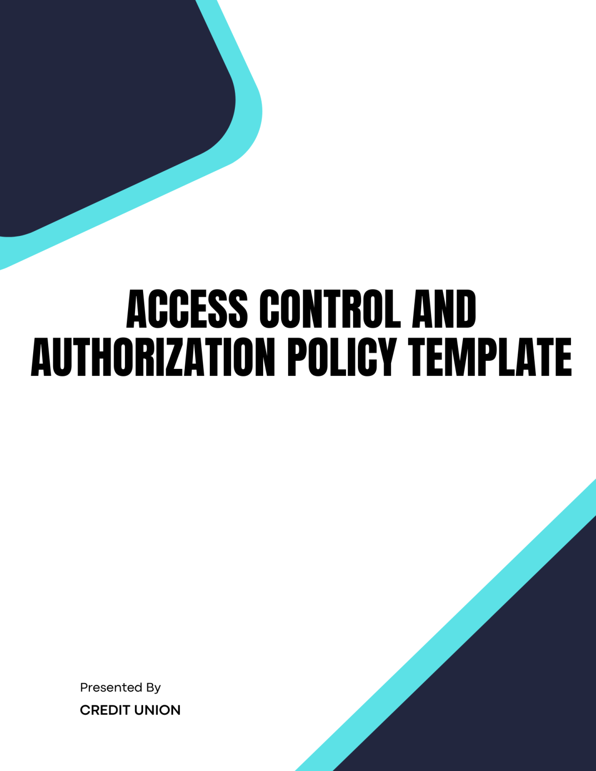 Access Control and Authorization Policy Template - Banking and Fintech ...