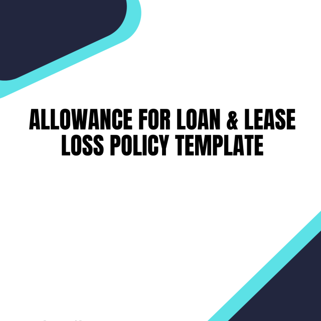 Allowance for Loan & Lease Loss Policy Template