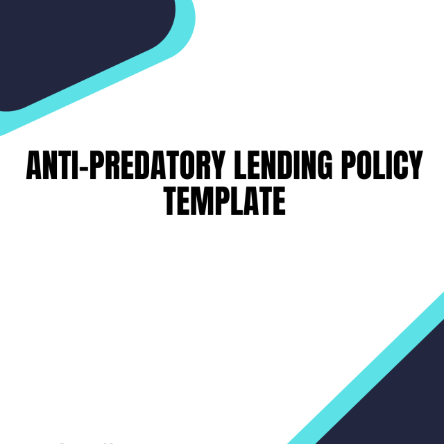 Anti-Predatory Lending Policy Template