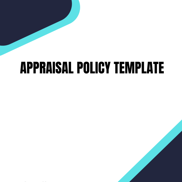 Appraisal Policy Template
