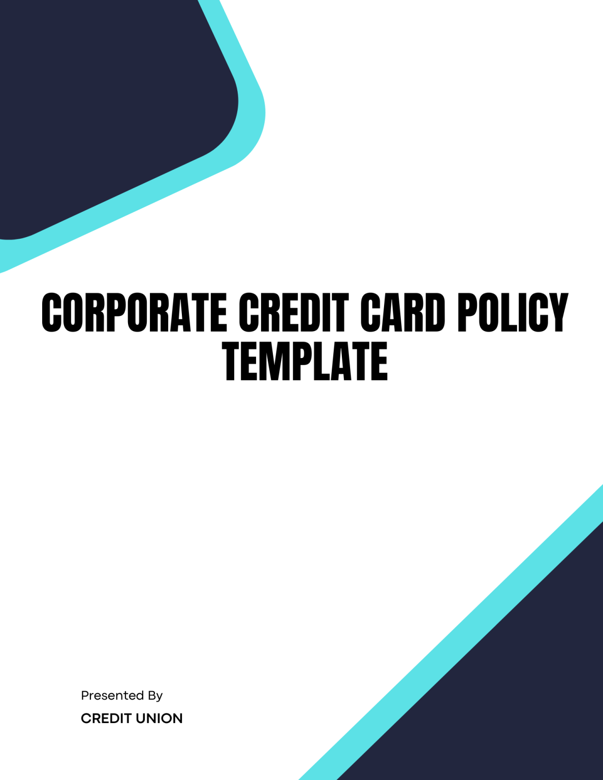 Corporate Credit Card Policy Template - Banking and Fintech Policies ...