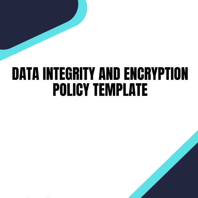 Data Integrity and Encryption Policy Template
