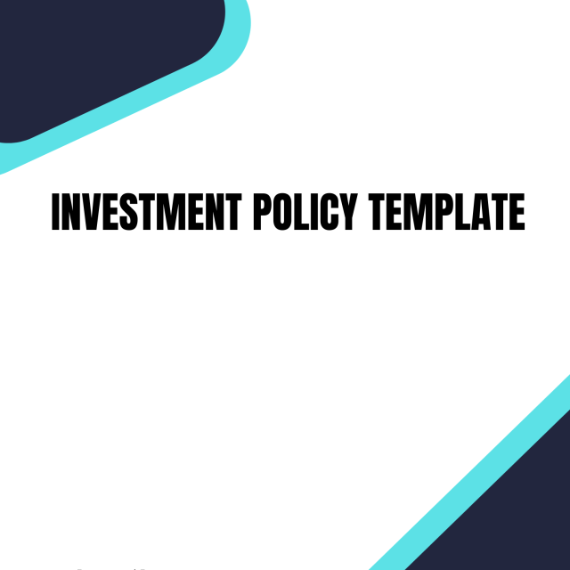 Investment Policy Template