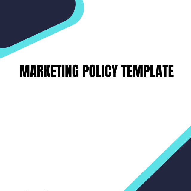 Marketing Policy Template