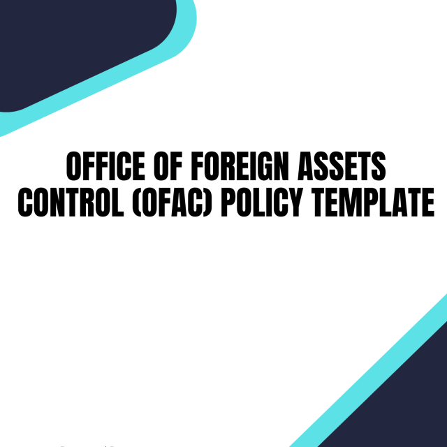 Office of Foreign Assets Control (OFAC) Policy Template