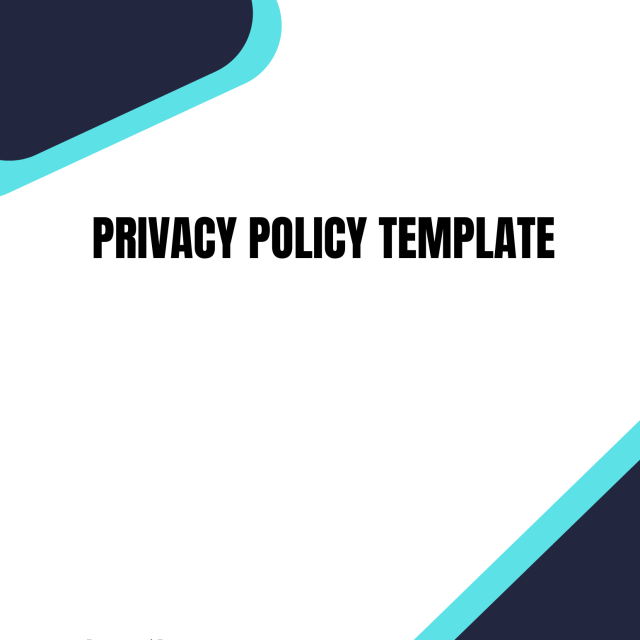 Privacy Policy Template