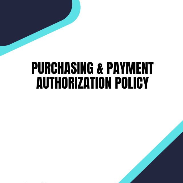 Purchasing & Payment Authorization Policy