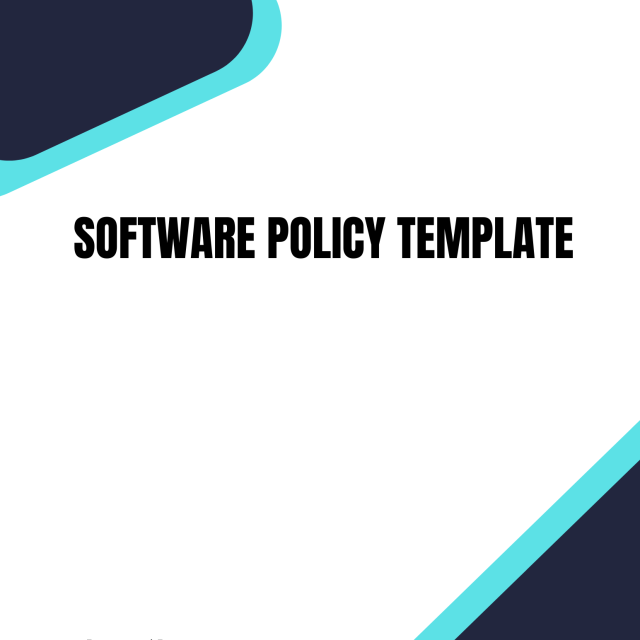 Software Policy Template
