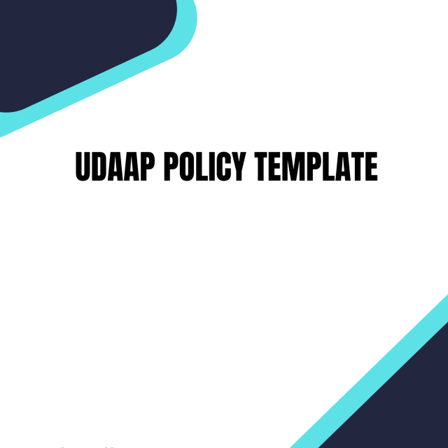 UDAAP Policy Template
