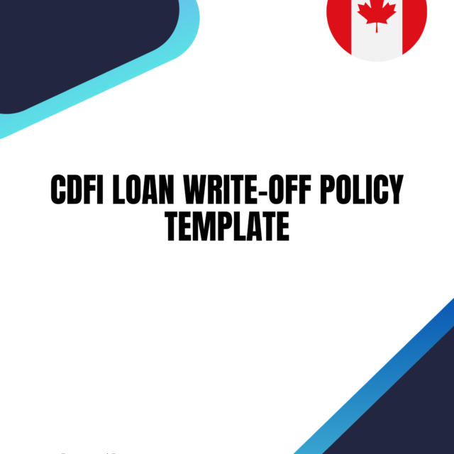 CDFI Loan Write-Off Policy Template